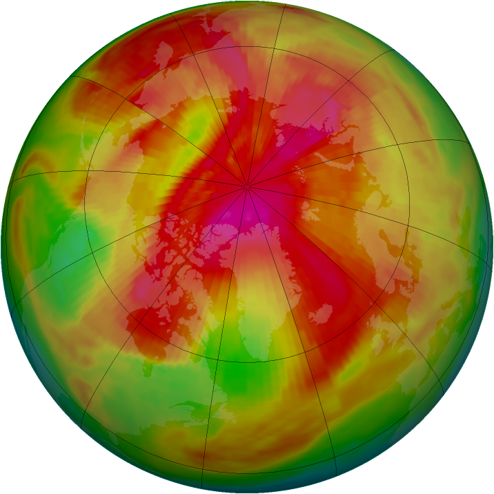 Arctic ozone map for 23 March 1979